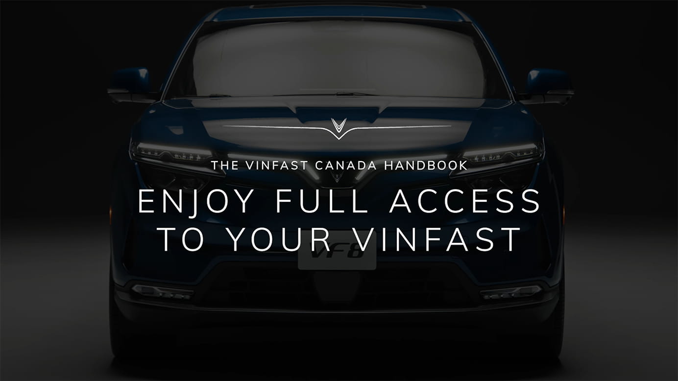 The VinFast Canada Handbook. Using The App.